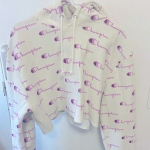 Champion cropped hoodie